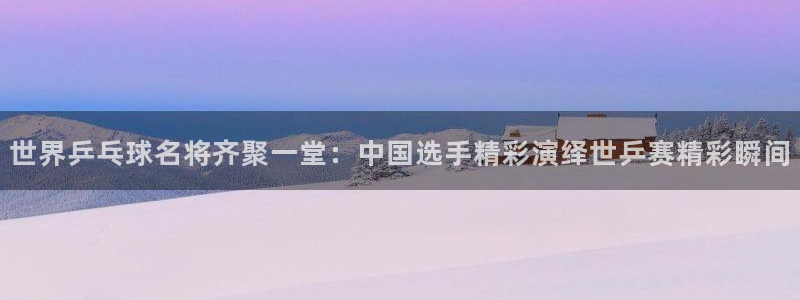 833直播nba高清直播：世界乒乓球名将齐聚一堂：中国选手精彩演绎世乒赛精彩瞬间